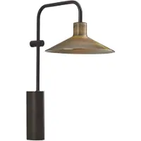 Bover Applique a LED Platet A/02, colore nero/ottone antico