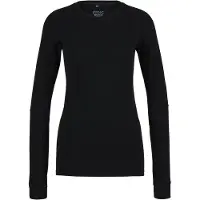 Stoic Women's MerinoMesh150 SadjemSt. L/S Maglia merino Donna (XL, nero)