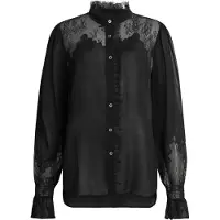 AllSaints Rory Lace Shirt Black Taglia: 6 | Magliette intime Outlet | Donna | Nero