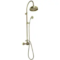 Sapho Reitano Rubinetteria Antea - Set doccia con termostatico, 200 mm, bronzo SET046
