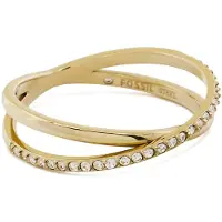 Fossil Elegant gold-plated Anello with crystals JF03752710 - Circuit: 57 mm