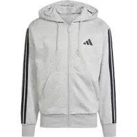 Adidas Giacca di felpa 'ESSENTIALS THREE STRIPES FLEECE' marino / grigio sfumato
