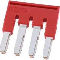 Phoenix Contact , ponticello di collegamento FBS 4-5, corrente nominale 24A, colore rosso, materiale: rame (Cu) - 1 pezzo