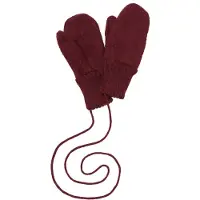 Disana Kids' Boiled Wool Gloves Guanti Bambini (3, rosso)