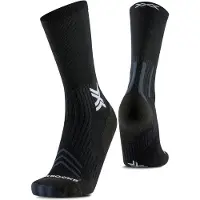 X-socks Run Expert Silk Merino Crew Calze da running (35-38, nero)