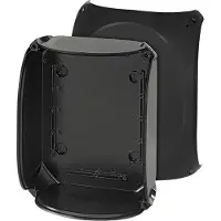 Hensel Box, grado di protezione IP66/IP67, dimensioni 255x205x112 mm, senza incisioni e con connettori, in policarbonato nero, modello KF2500 C