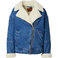 Levi's Sherpa Flight Jacket In The Air Taglia: XS | Giacche di jeans Outlet | Donna