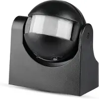 V-TAC VT-8003 Sensore di movimento infrarossi crepuscolare a parete 180° montaggio a plafone colore nero - SKU 5077