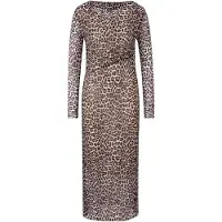 Rich & royal Plissee Mesh Dress Recycled Caffee Latte Taglia: S | Abiti Midi Outlet | Donna