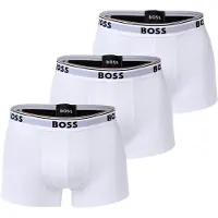 BOSS per uomo. 50475274 Confezione da 3 boxer in cotone bianco (L), Homewear
