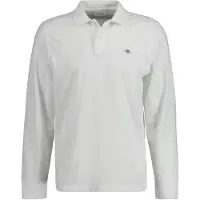 Gant per uomo. 2230 Polo in piqué Scudetto bianco (4XL), Casual, Cotone, Manica lunga