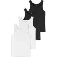 Schiesser Maglietta intima nero / bianco