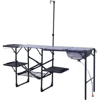 GCI Master Cook Station Armadio da campeggio (56,5 x 178 x 173,5 cm, nero)