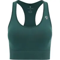 OCEANSAPART Reggiseno sportivo 'Beverly' grigio chiaro / verde scuro