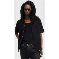 AllSaints Helston Ss Shirt Jet Black Taglia: XS | Camicie Casual Outlet | Uomo | Nero