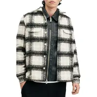 AllSaints Lapse Ls Shirt Black/grey Taglia: XL | Camicie Casual Outlet | Uomo | Nero