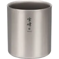 Snow Peak Ti-Double H450 Stacking Mug (450 ml, grigio)