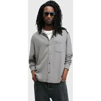 AllSaints Cudi Ls Shirt Radio Grey Taglia: XS | Camicie Casual Outlet | Uomo | Grigio