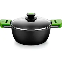 BRA Pentola Alta Prior Con Coperchio In Vetro 32 Cm