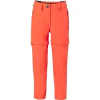 Vaude Kid's Zip Off Pants Slim Fit Pantaloni zip off Bambini (134/140, rosso)