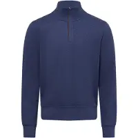 Gant per uomo. 2068028 Felpa Mezza Zip Sacker Rib Blu (XXL), Casual, Cotone