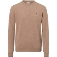 Gant per uomo. 87211 Maglia girocollo in lana fine marrone (XL), Casual, Manica lunga