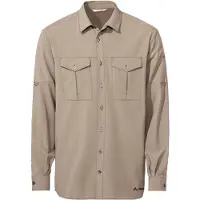 Vaude Rosemoor L/S Shirt II Camicia Uomo (L, beige)