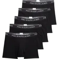 Ralph Lauren per uomo. 714864292001 Confezione da 5 B xer RL nero (S), Homewear, Cotone