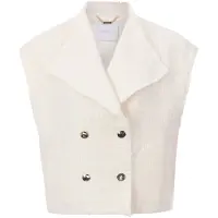 Rich & royal Boucle Waistcoat Oversized Pearl White Taglia: 36 | Gilet Outlet | Donna | Bianco