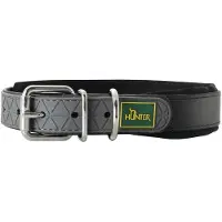 Hunter Collar Convenience Comfort Collari per cani (Halsumfang 52 - 60 cm - Breite 2,5 cm, nero)