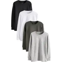 Next Maglietta grigio / oliva / nero / bianco
