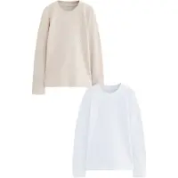 Next Maglietta intima beige / bianco