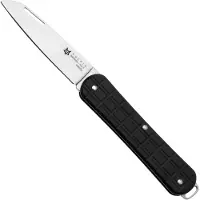 FOX Vulpis FX-VPGP130-BK Polished N690Co, Grenade Pattern Black Aluminium, coltello da tasca