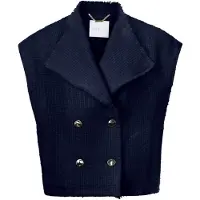 Rich & royal Boucle Waistcoat Oversized Midnight Blue Taglia: 40 | Gilet Outlet | Donna | Blu