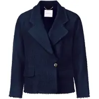 Rich & royal Boucle Jacket Double Breasted Midnight Blue Taglia: 36 | Blazers Outlet | Donna | Blu