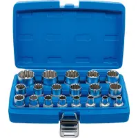 Bgs Set di chiavi a bussola Gear Lock drive quadrato 12,5 mm (1/2") 19 pezzi - 2152