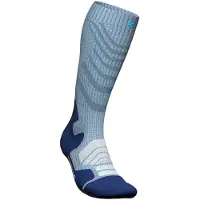 Bauerfeind Sports Women's Outdoor Merino Compression Socks Calze tecniche a compressione Donna (35-38 - Wade S, blu/grigio)