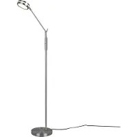 TRIO Lighting Lampada LED da pavimento Franklin, dimmer con sensore, nichel opaco