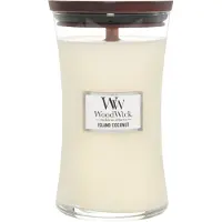 Woodwick Candela Profumata Island Coconut 609,5g — Candela profumata