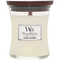 Woodwick Island Cocco 275g — Candela profumata