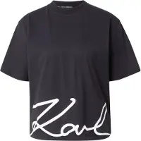 Karl Lagerfeld Karl Signature Hem T-shirt Black Taglia: XS | Maglie Sportivi Outlet | Donna | Nero
