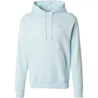 Nike Felpa Cappuccio Uomo Sportswear Club Fleece Hoodie Glacier Blue/glacier Blue/white
