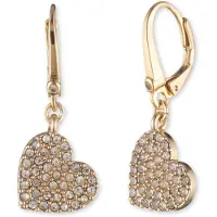 DKNY Orecchini 'HEART' oro / trasparente