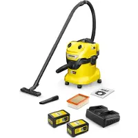 Kärcher WD 4-18 Dual Battery Set 1.628-601.0 Aspirapolvere a batteria a secco/umido