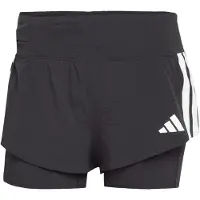 Adidas Women's Adizero 2in1 Shorts Pantaloncini da running Donna (XS, grigio)