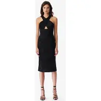 Iro Paris Calvino Dress In Shiny Black Taglia: M | Abiti Midi Outlet | Donna | Nero