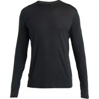 Icebreaker Merino 125 Cool-Lite Sphere III L/S Tee Maglia merino Uomo (XL, nero)