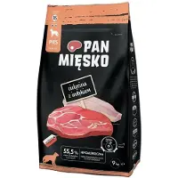 PAN MIĘSKO Cibo secco per cani Manzo con tacchino XS - 9kg