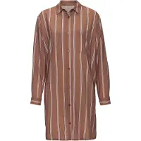 LASCANA Camicia da notte broccato / rosa / nero / bianco