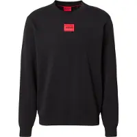 HUGO per uomo. 50447964 Felpa Diragol nera (M), Nero, Casual, Cotone, Manica lunga, Sostenibile
